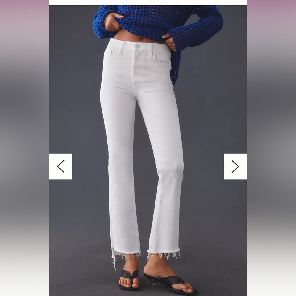 MOTHER White Flare Jeans